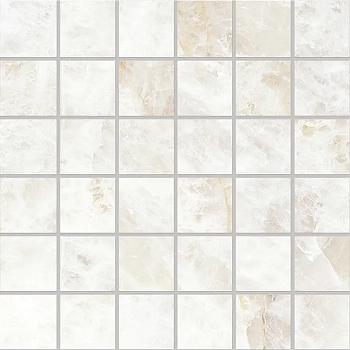  Tele di Marmo Precious Mosaico Crystal White Silktech 50x50 / Теле ди Мармо Прециус Мосаико Кристал Уайт Силктех
 50x50 